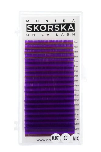 Rzęsy ( fiolet) Oh La Lash Monika Skórska Mix C 0,10
