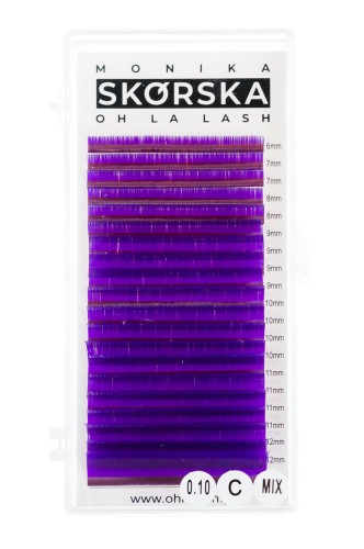Rzęsy ( fiolet) Oh La Lash Monika Skórska Mix C 0,07