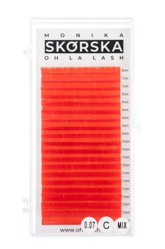 Rzęsy (czerwone) Oh La Lash Monika Skórska Mix C 0,07