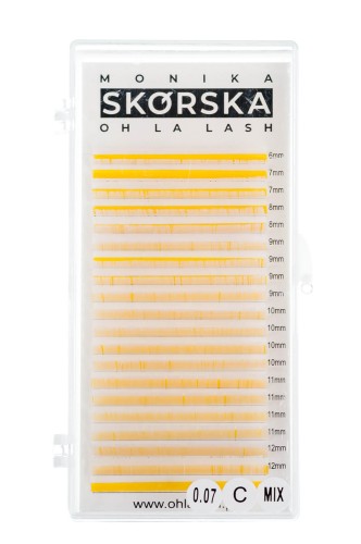Rzęsy (białe srebro) Oh La Lash Monika Skórska Mix C 0,07